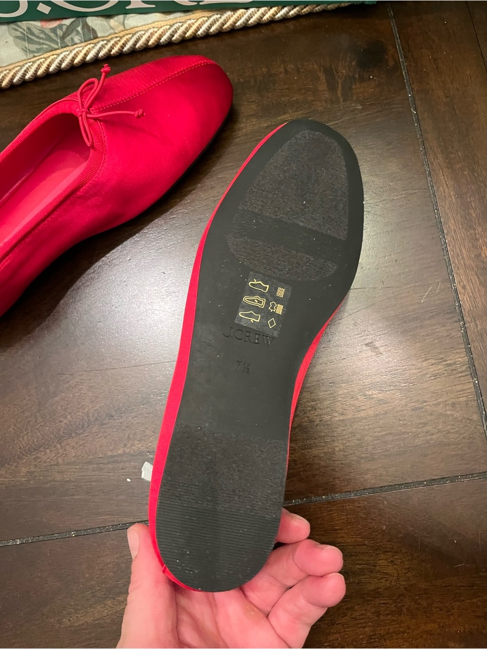 J Crew Scrunched Ballet in Satin CX004 - Picture 7 of 8